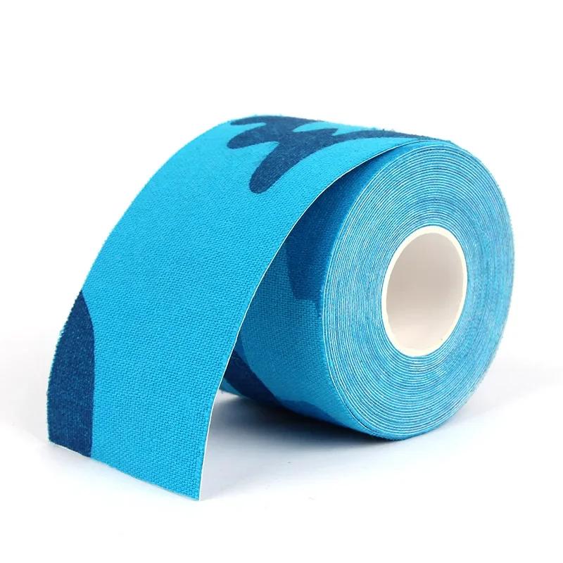 Кинезиологическая лента, мышечный бинт, спортивный хлопковый эластичный клейкий пластырь, лента для снятия боли в мышцах колена, наклейки для снятия боли, бесплатная доставка