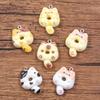 DIY Resin Accessories Cute Cat Donut Pendant Bag Bracelet Mobile Phone Pendant