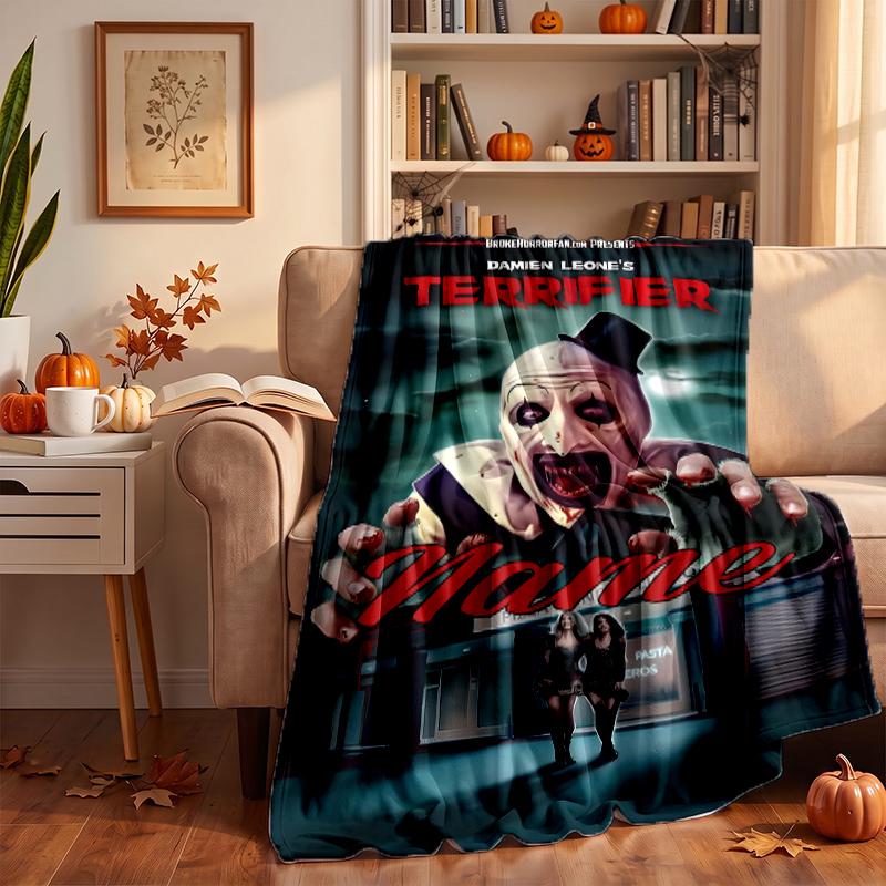Art the Clown Custom Flannel Blankets Soft Warm Cozy Throws for Home Decor Holiday Gifts