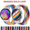 Тканевый плетеный нейлоновый ремешок Solo Loop для Samsung Watch 7 / 6 / 5 / Watch 4 для Huawei GT2 / Huami Amazfit Bip U Bip S Gts 2 Ремешки для часов