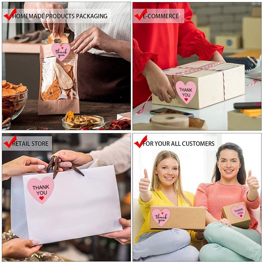 500 шт. Наклейки на День святого Валентина Самоклеящаяся этикетка Декор 1 дюйм Рулон наклеек Пломбы для конвертов