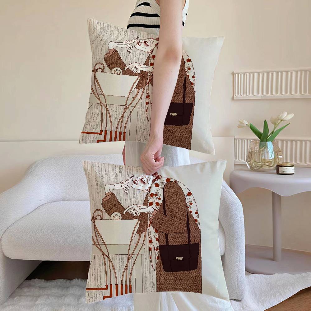 Странные ИсторииАниме Наволочка Подушка Диван и Гостиная Декоративные Наволочки Пылезащитные и Клещезащитные Невидимая Молния