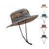 Унисекс washed cotton bucket hat летняя весенняя шляпа-ведро с широкими полями солнцезащитная шляпа для рыбалки походов на открытом воздухе с защитой от УФ дышащая пляжная сафари-шляпа с шнурком для подбородка