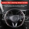 2pcs Carbon Fiber Non-Slip Steering Wheel Cover Car Accessories For Mercedes Benz AMG W212 W205 W246 W177 W176 W213 GLC GLE GLS ML Welcome Projection
