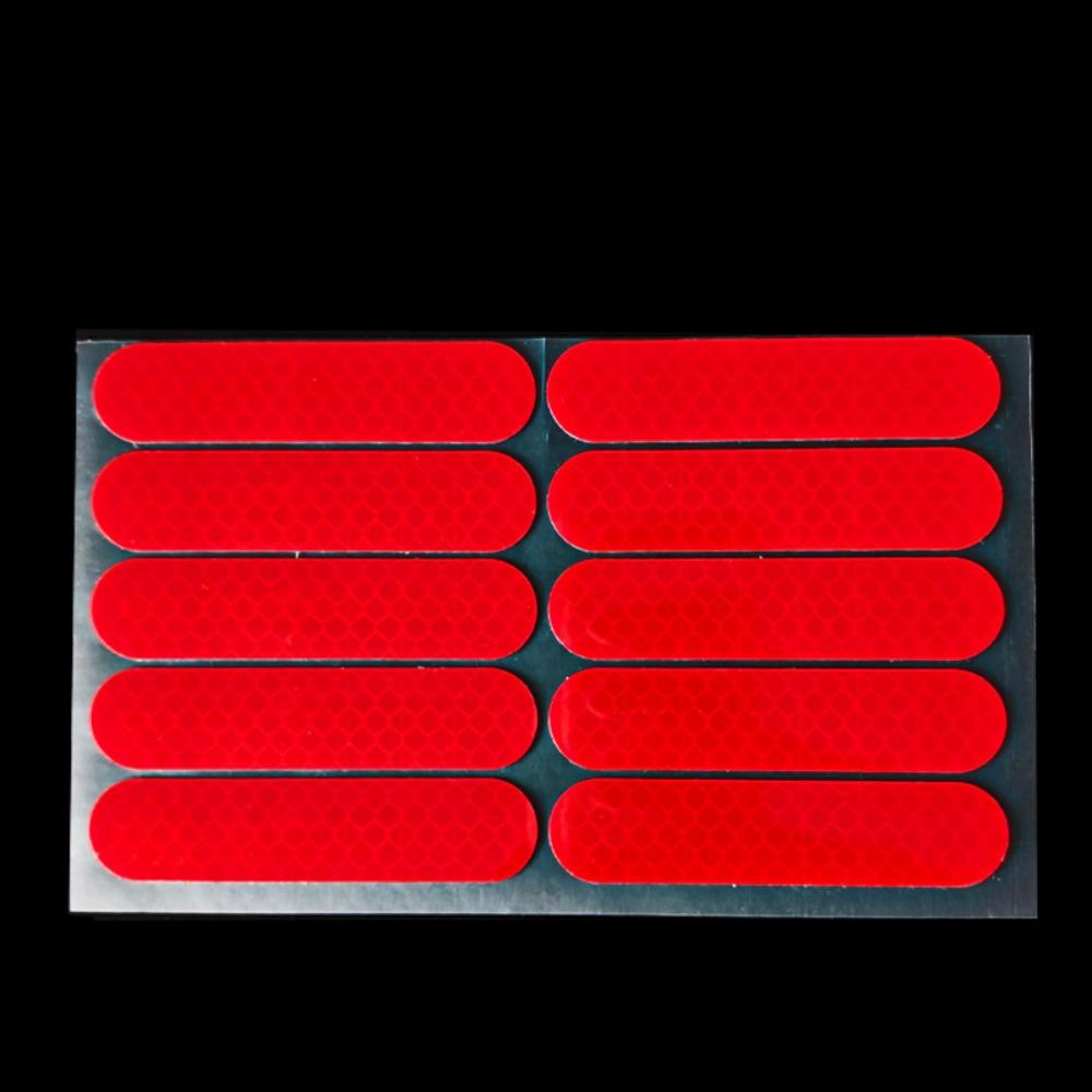200Pcs High Visibility Motorcycle Helmet Reflective Stickers Night Safety Driving