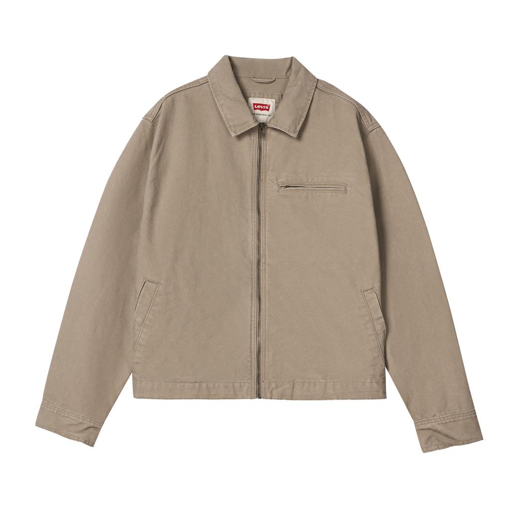 Levi's Рабочая куртка-худи из канваса с карманами, вымытый коричневый, мужская 005BL-0003