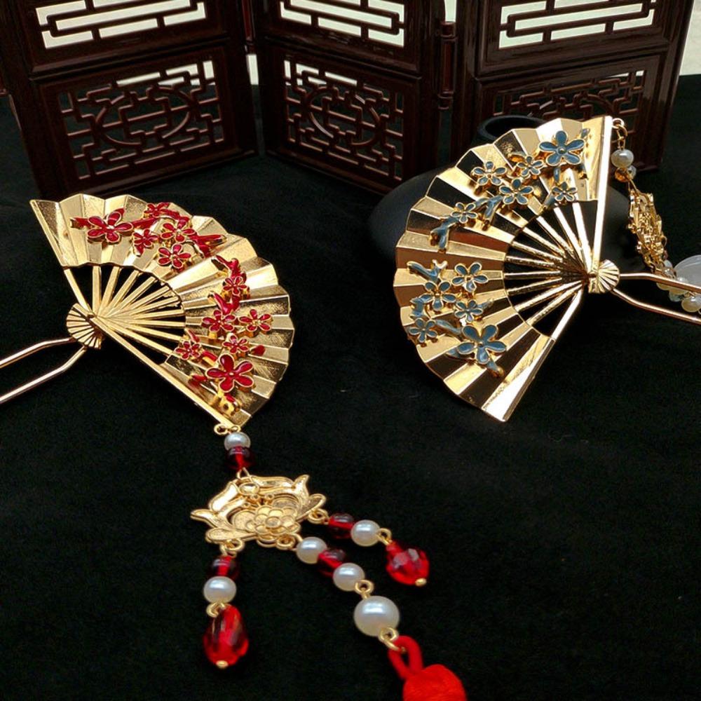 Pearl U Shape Hair Frok Retro Step Shaking Hair Stick Pearl Fringe Hairpin  Hanfu Hair Accessories