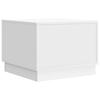 White Coffee Table with Drawers 49 x 50 x 37 cm Engineered Wood