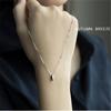 Новые простые короткие ювелирные изделия из стерлингового серебра 925 пробы в форме капли воды, изысканные ожерелья с подвеской на ключицу Xl149