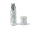 10ml Refillable Bottles Full Rhinestone Storage Container Portable Cosmetic Refillable Bottles