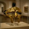 Маска MF DOOM: Маска гладиатора с латунным покрытием и кожаными ремешками, элемент декора для дома
