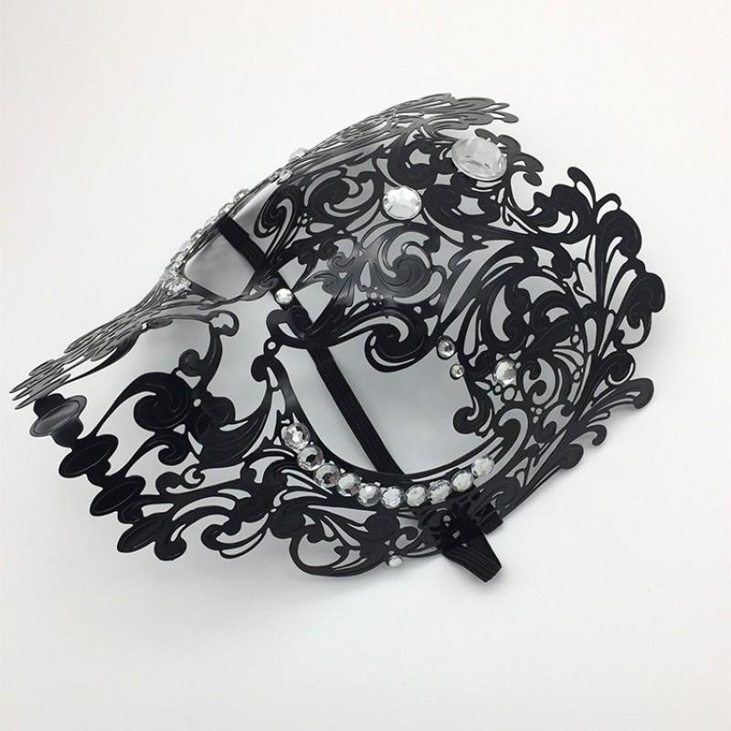 Halloween Metal Skull Mask Full Face Cosplay Costume Masquerade Party