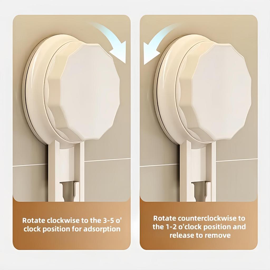 Kitchen Suction Cup Folding Storage Rack Household Multi-Layer Pot Rack Wall Mounted Storage Rack Carbon Steel Material