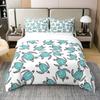 Kids Sea Turtle Duvet Cover Set Queen King Size Ocean Bedding Set Boys Girls Teens Women Men Bedroom Decor 3 Piece Set