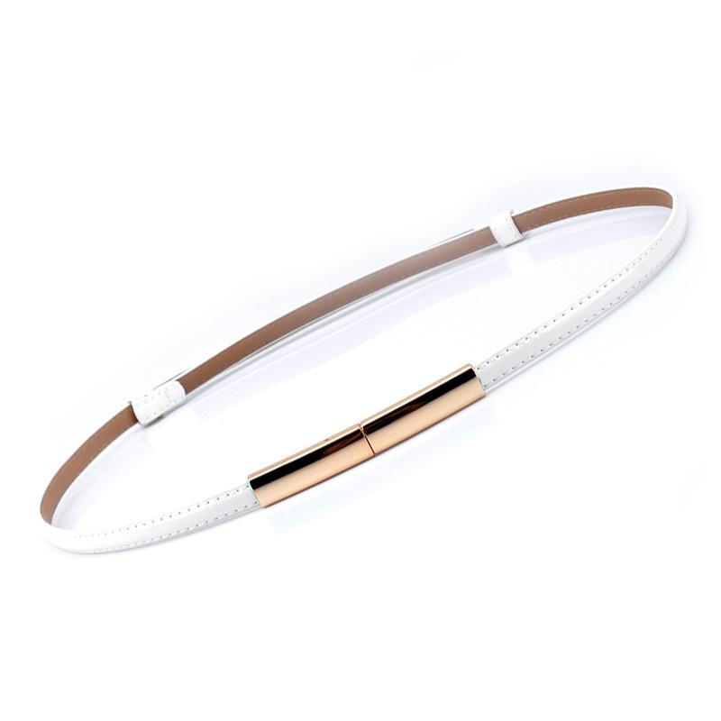 Elastic Adjustable Dress Ladies Waist Belt Slim Women Belt Buckle Skinny Female Belt