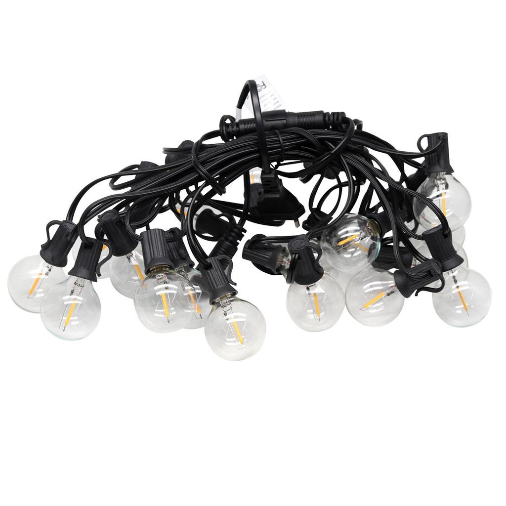 New Type Retro Bulb Light String Transparent Outdoor Decoration LED 25 Lamps, 50FT