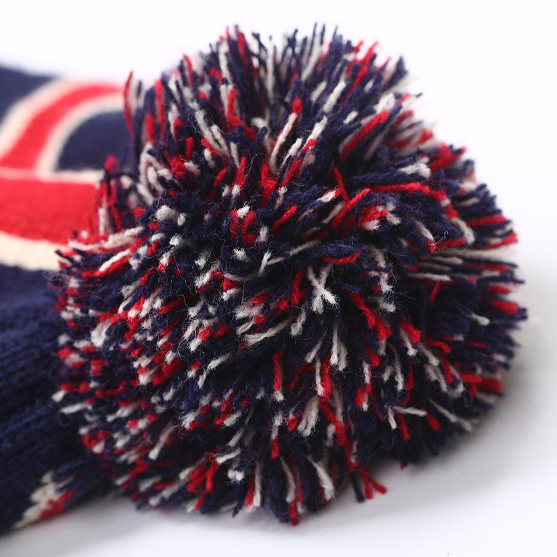 2020Men Winter Ball Knitted Cap For Women Unisex Casual British and American National Flag Hats
