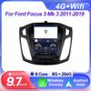 9,7-дюймовый сенсорный экран для Ford Focus 3 Mk 3 2011-2019 в стиле Tesla Автомагнитола Мультимедийный плеер Нет 2 DIN Автомагнитола Android 14