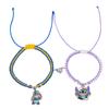 Stitch Friendship Gift Cartoon Stretch Bracelet With Zinc Alloy Clasp For Couples