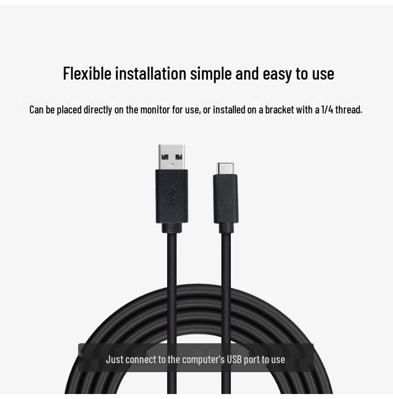 Dual-Camera HD Webcam for Live Streaming, Online Classes, and Video Conferencing