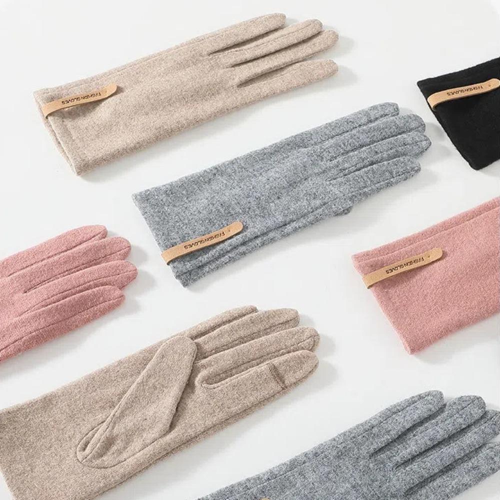 Теплые зимние перчатки Ветрозащитные женские перчатки Модные кашемировые перчатки Водить