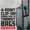 GATOR Gig Bag Extension Accessory Bag, Transit Accessory Bags Series GT-1407-GRY (for Transit GT)