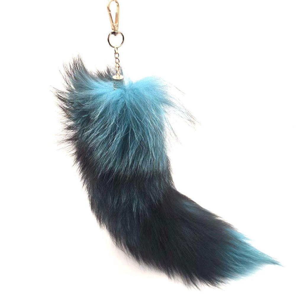 Брелок-подвеска в виде лисьего хвоста и аксессуар-шарм для сумочки