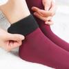 Men Women Socks Winter Warm Thicken Thermal Socks Velvet Cotton Soft Solid Sock Wool Cashmere Home Snow Floor Sock Autumn