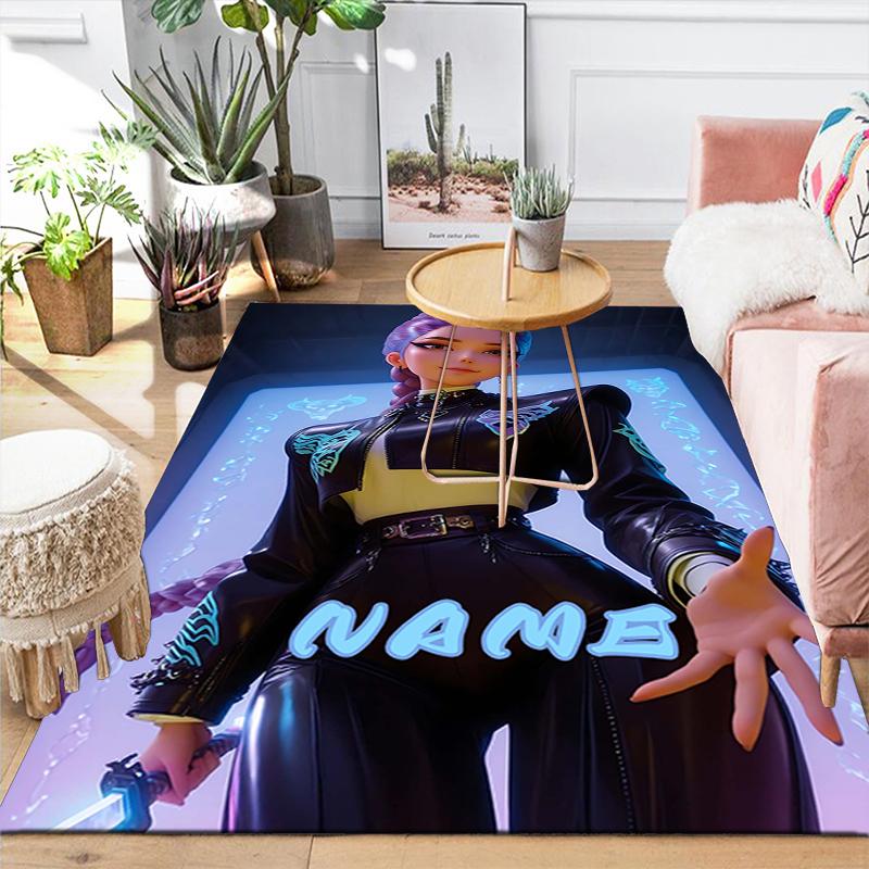 Custom 1Pc Name Tiger'S Guardian Rug Office Carpet Indoor Outdoor Entrance Doormat Nonslip Soft And Comfortable Living Room D2915167