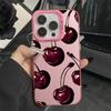 Stylish Hard Plastic Mobile Cover for iPhone 11 12 13 14 15 16 17 Pro Max IMD Custom Cherry Designer Phone Case Hull
