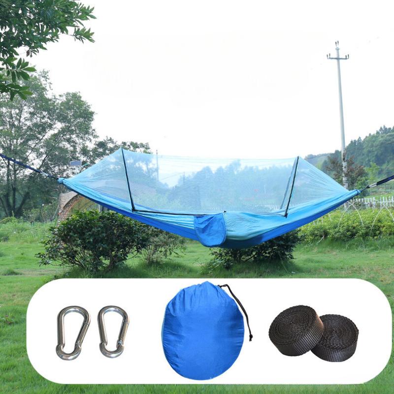 Нейлоновый гамак с защитой от опрокидывания, автоматический, быстро открывающийся, противоскользящий сетку для улицы