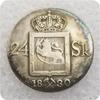 Старинные ремесла Норвегия Реплики серебряных долларовых монет (1825/27/30/34/35/36)