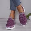 Women Casual Shoes Light Sneakers Breathable Mesh Summer Knitted Vulcanized Shoes Outdoor Slip-On Sock Shoes Plus Size Tennis