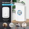 Wireless Doorbell with Long-Range Remote, No Plug-in Needed, One-to-Three Charging, Electric Ringer & Senior Call Button.