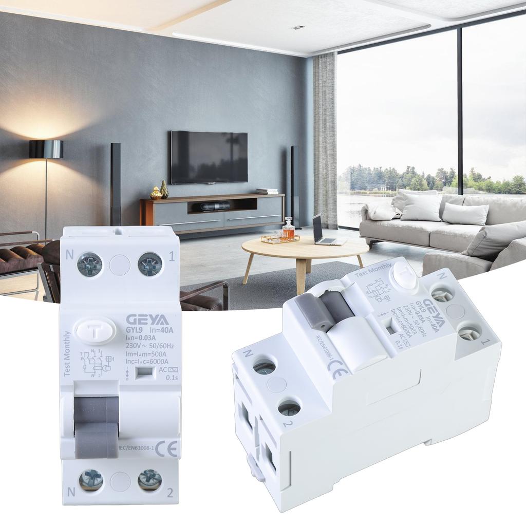 Автоматический повторный выключатель утечки 2P 40A Устройство самоповторного включения Автоматический выключатель Дифференциальный автоматический выключатель