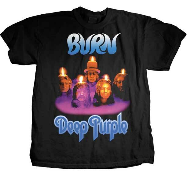 Deep Purple Burn T Shirt S-M-L-Xl Brand New Official Hi Fidelity Merchandise