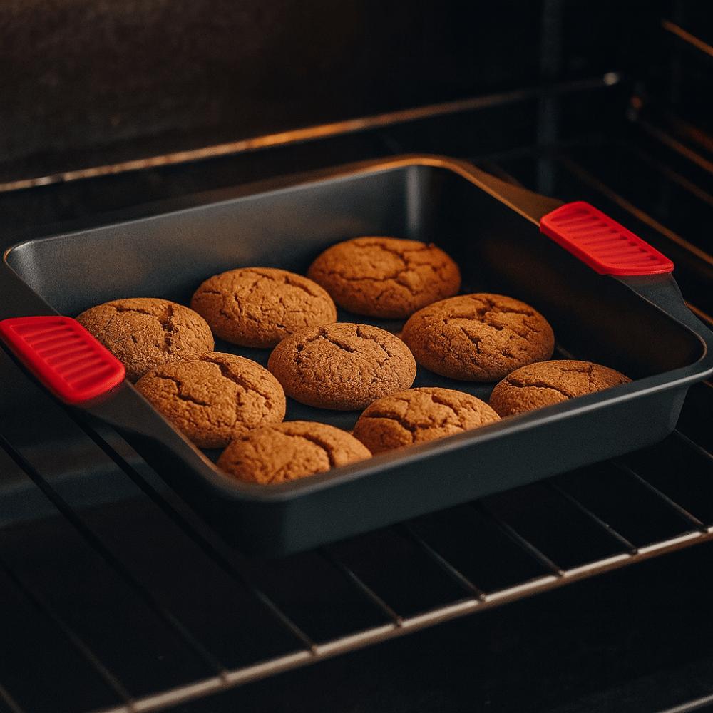 Silicone Dual-Ear Handle Roasting Pan Non-Stick Baking Sheet Cookies Baking Pan Oven