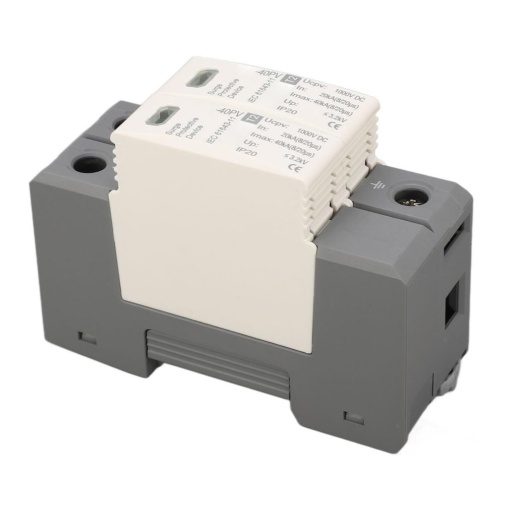 Устройство защиты от перенапряжения 1000 В постоянного тока 20‑40KA 2P ПК Фотоэлектрический разрядник для защиты от фотоэлектрического напряжения