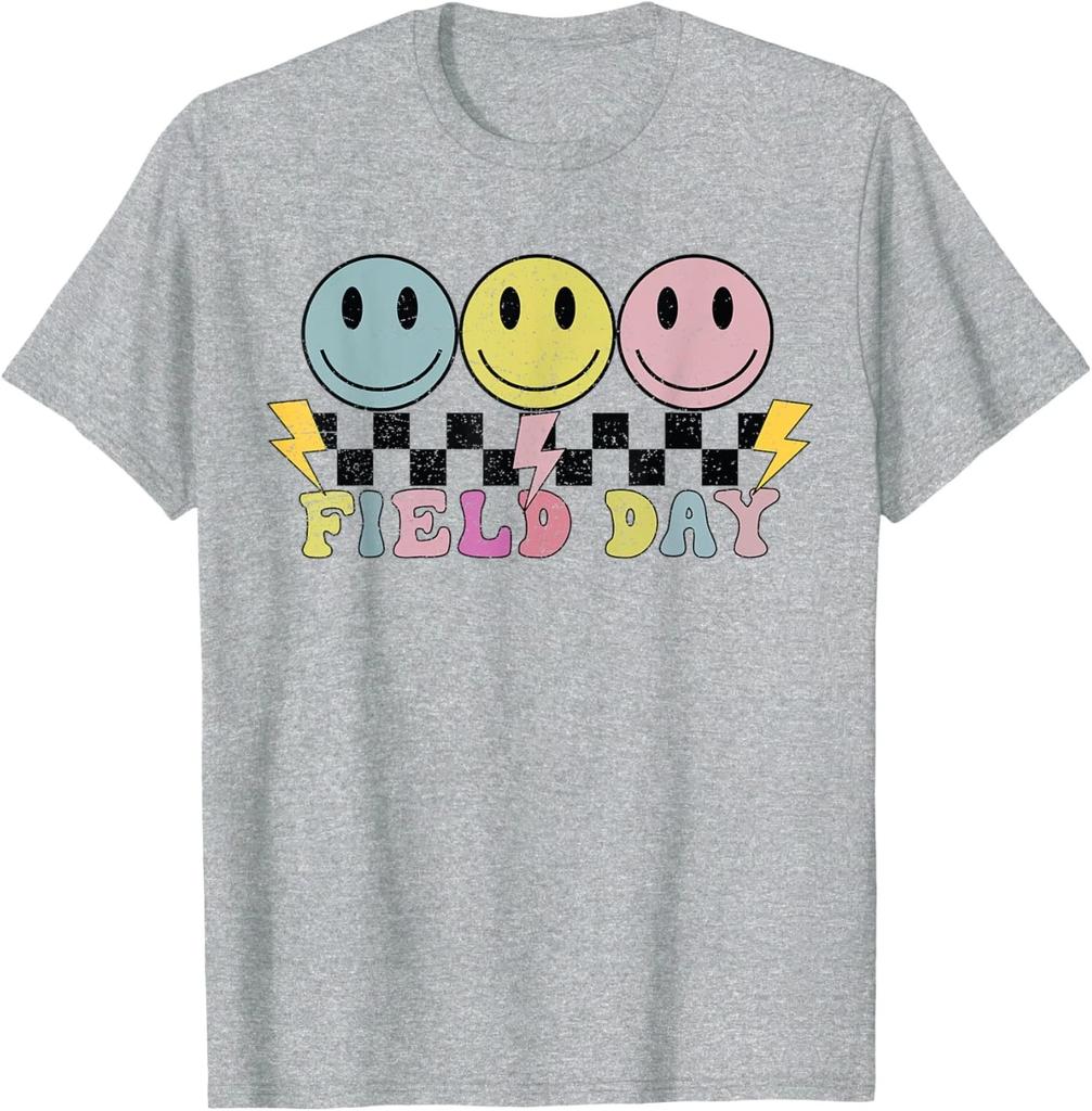 Hippie Retro Field Day Design Teachers Field Day Unisex T-Shirt