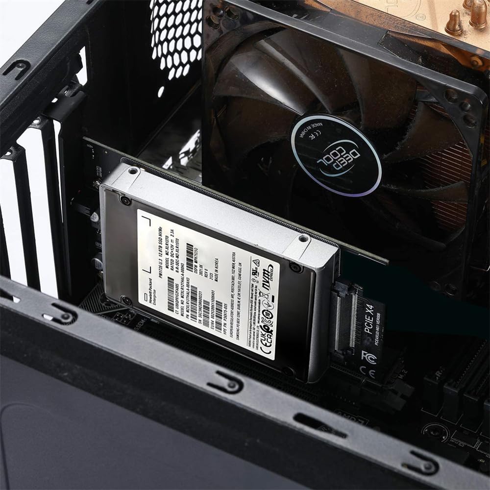 Xiwai Адаптер-хост PCIe X1 для материнской платы PM1735 с NVMe PCIe SSD 4.0 U.2 U.3 SFF-8639