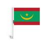 Drapeau - Mauritanie - 10 Pièces - 14 X 21 Cm - Polyester - Mât En Plastique