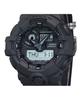 Casio Аналоговые цифровые эко-тканевые ремешки G-Shock с черным циферблатом, кварцевые мужские часы GA-700BCE-1A 200M
