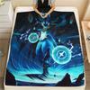 Lucario 2  Print Flannel Blanket, High quality Comfortable for All Seasons, Home Decor, Warmth and Comfort