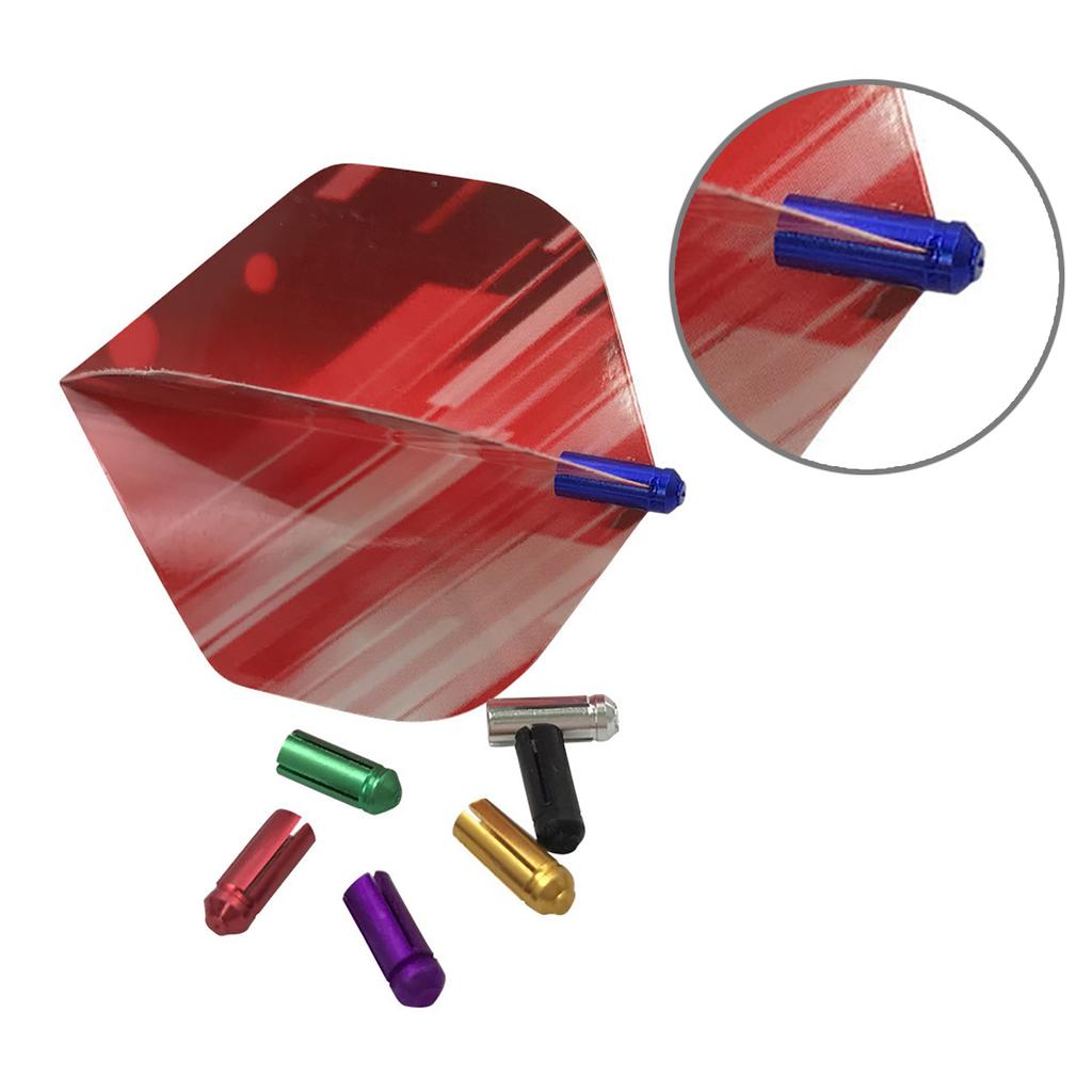 8Pcs Dart Flight Wing Savers Protectors Aluminum Alloy Dart Wing Corrector Fixed 90 Degrees Professional Dart Accessory