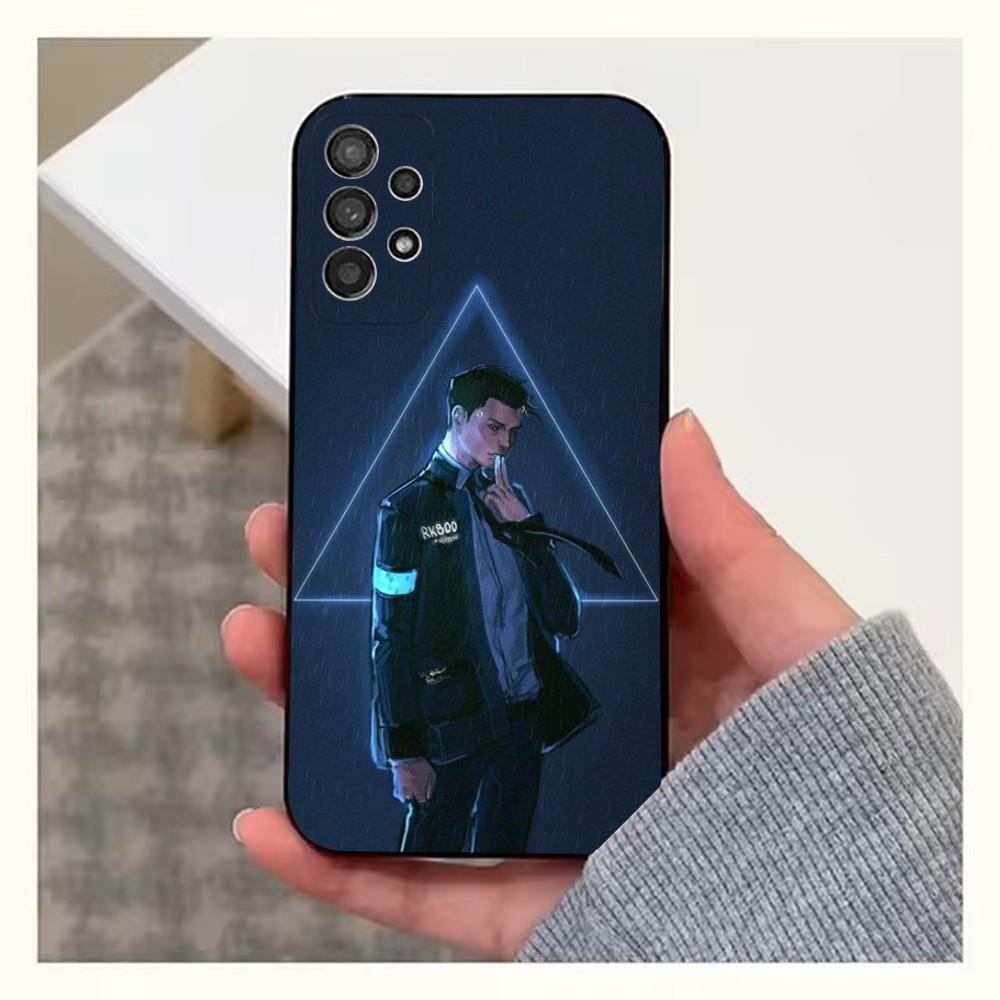 Чехол для телефона Detroit B-Become H-Human для Samsung S25, S24, S23, S22, S20, S21, S10, Ultra, Plus, Lite, FE, Мягкий силиконовый черный чехол