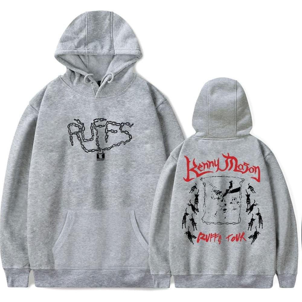 Kenny Mason Ruffs Tour Merch Hoodie Pockets Drawstring Unisex Hooded Sweatshirt Fashion Clothing