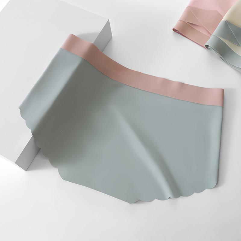 Бесшовные трусики из ледяного шелка, удобное женское нижнее белье, женские трусы с низкой талией, трусики для беременных больших размеров, сексуальное женское белье