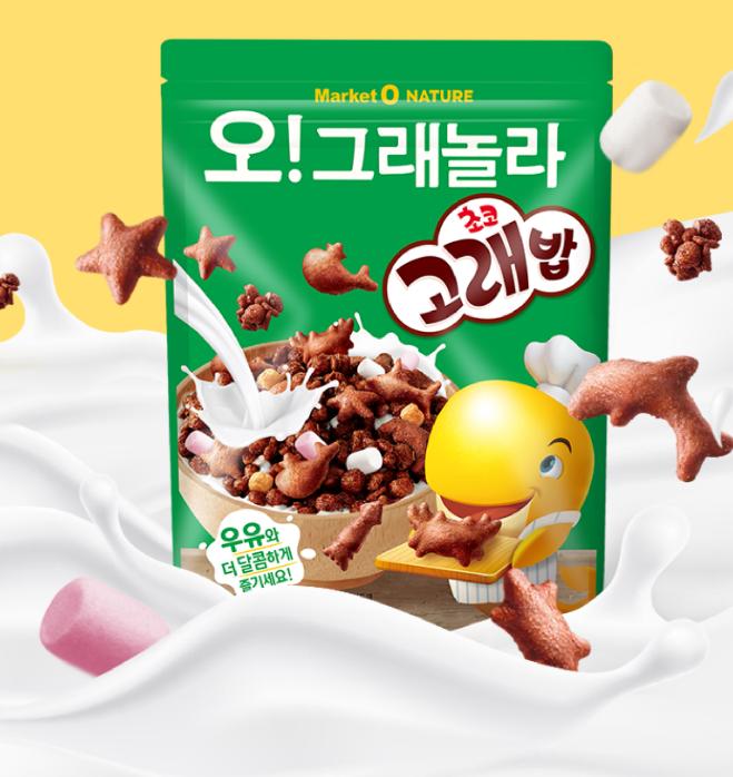 Market O Nature Orion Oh! Granola Choco Whale Snack 300g – Crunchy Chocolate Treat