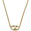 V Logo Bold Edition Metal Necklace Pendant Gold 5W2J0W19 MET CS4 [Valentino] [Item]