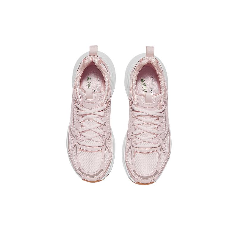 Skechers Edgeride Сетчатые Дышащие Низкие Повседневные Туфли Женские Розовые 150475-PNK